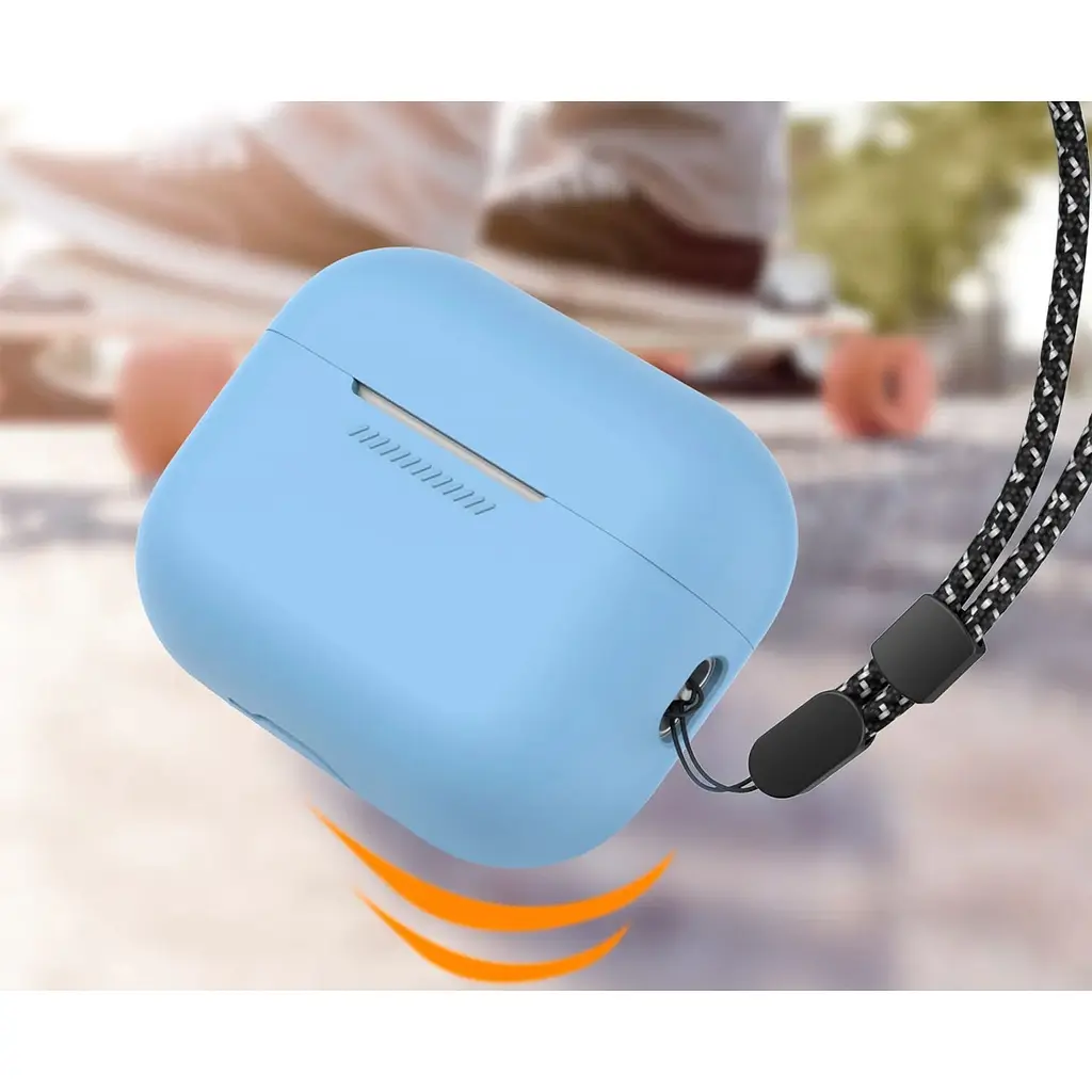 Чехол AhaStyle Colorful Silicone Case для AirPods Pro 2 Sky Blue [CP-187-2-C-SB] [133847] - фото 6
