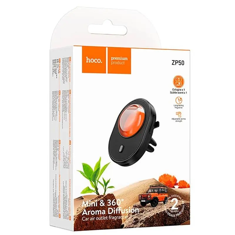 Ароматизатор у машину Hoco ZP50 Bright Black - фото 5