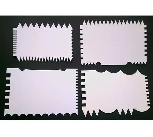 Шпатель рельєфний, 1 шт., пластиковий, прямокутний, (48390002)