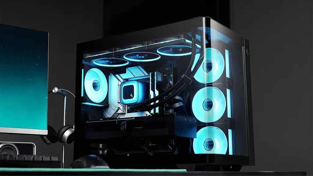Корпус Deepcool CG530U 4F Black без БЖ (R-CG530U-BKAGA4-G) - фото 11