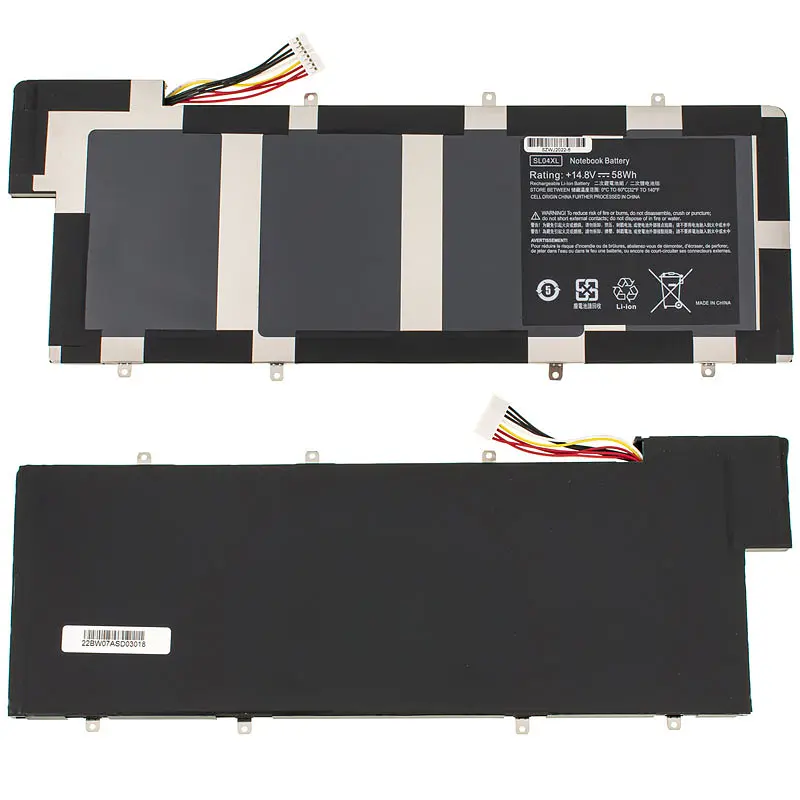 Батарея Hewlett Packard для ноутбука HP SL04XL (Envy Spectre 14-3000 series) 14.8V 3900mAh 58Wh Чорний - фото 2