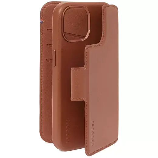 Шкіряний чохол-гаманець Decoded Leather Detachable Wallet Case Tan Brown для iPhone 15 Plus (D24IPO15PLDW5TN) - фото 2
