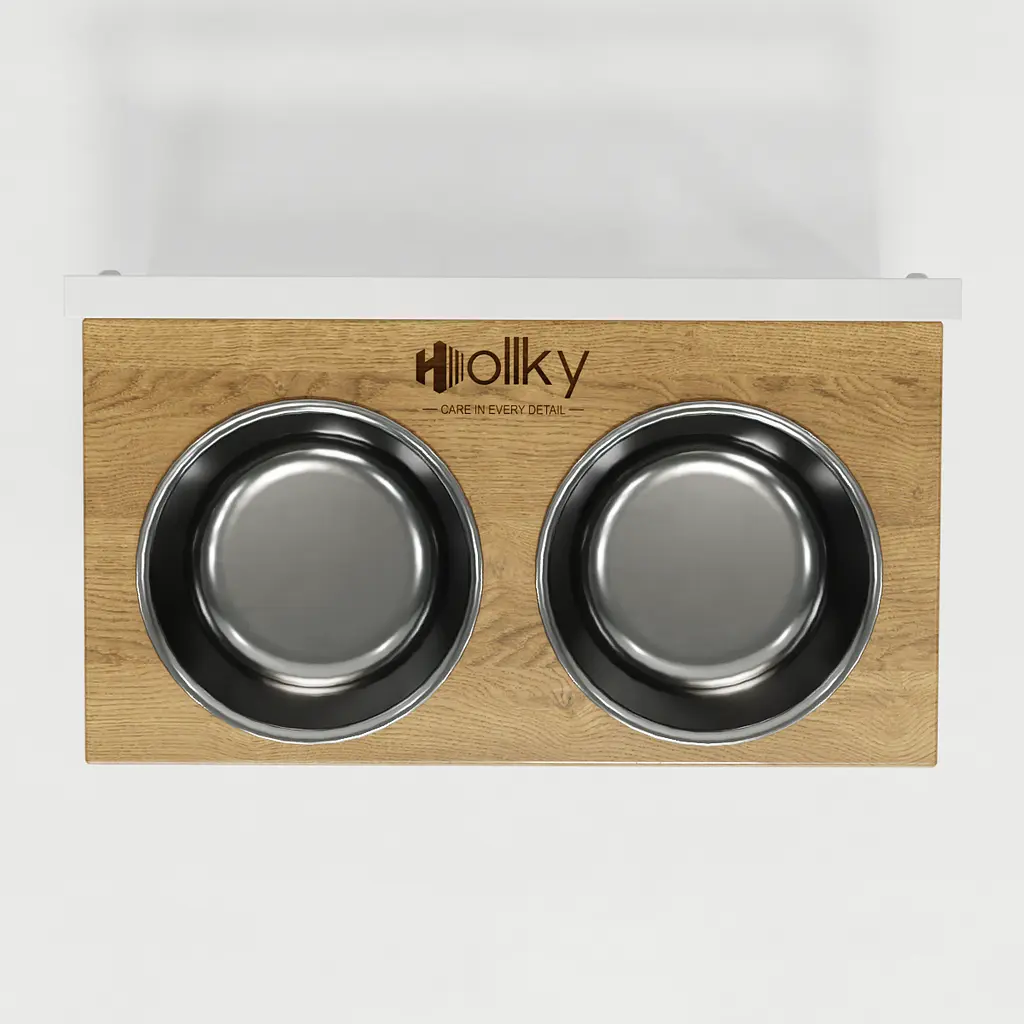 Hollky Flex M — миски на регульованій підставці для середніх собак (2 × 0.85 л) - фото 6
