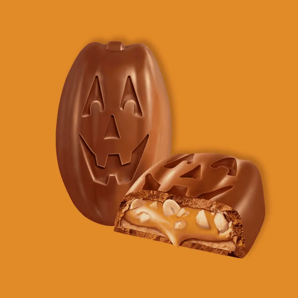 Шоколадні батончики Snickers Pumpkins Shaped Chocolate Candy Bar 6шт x 31г - фото 2
