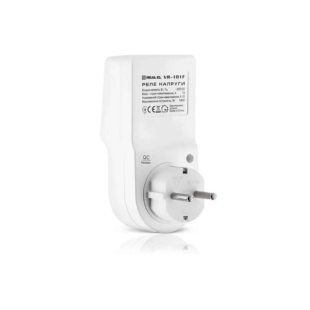 Реле напруги REAL-EL VR-101F, white (EL122300009) - фото 4
