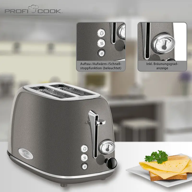 Тостер Profi Cook PC-TА 1193 Anthracite - фото 4