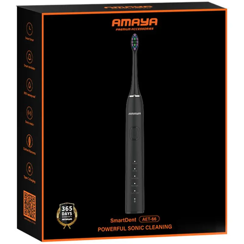 Електрична зубна щітка Amaya AET-66 Gray - фото 3