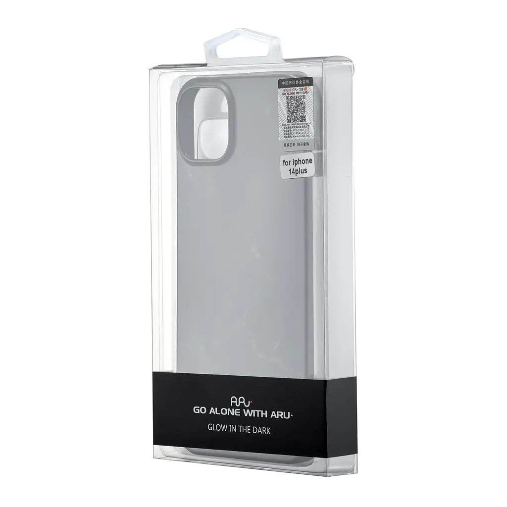 Чохол Lum Neon (світяться у темряві) iPhone 14 Plus Marble Black - фото 2
