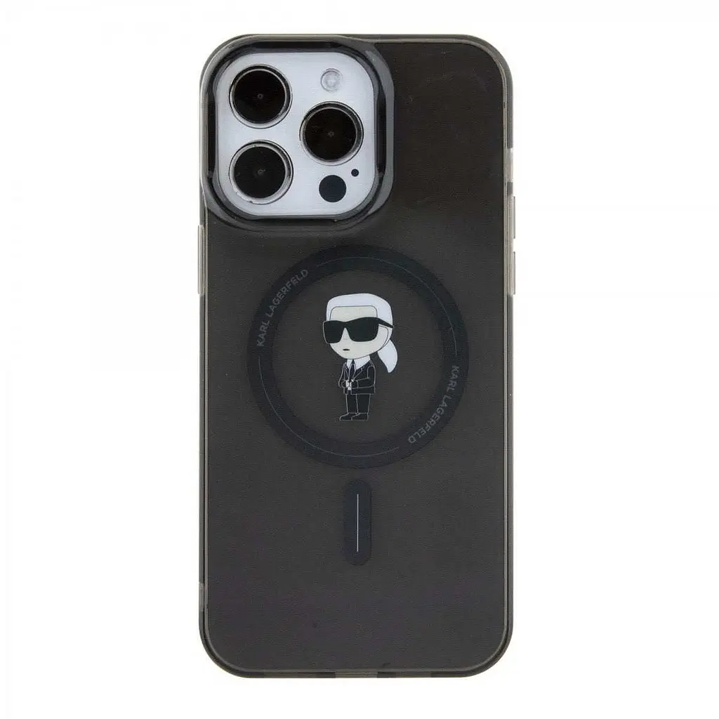 Чехол Karl Lagerfeld IML Ikonik MagSafe для iPhOne 15 Pro Max Black (57983116836) - фото 3