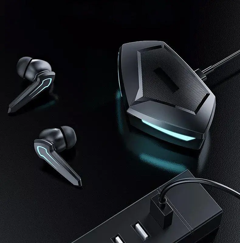 Игровые беспроводные наушники TWS P30 с LED подсветкой и сенсорами управления - фото 8