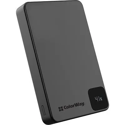 Батарея універсальна ColorWay 10 000 mAh PD/22.5W, 15W MagSafe Black (CW-PB100LPA1BK-WPDD) - фото 2