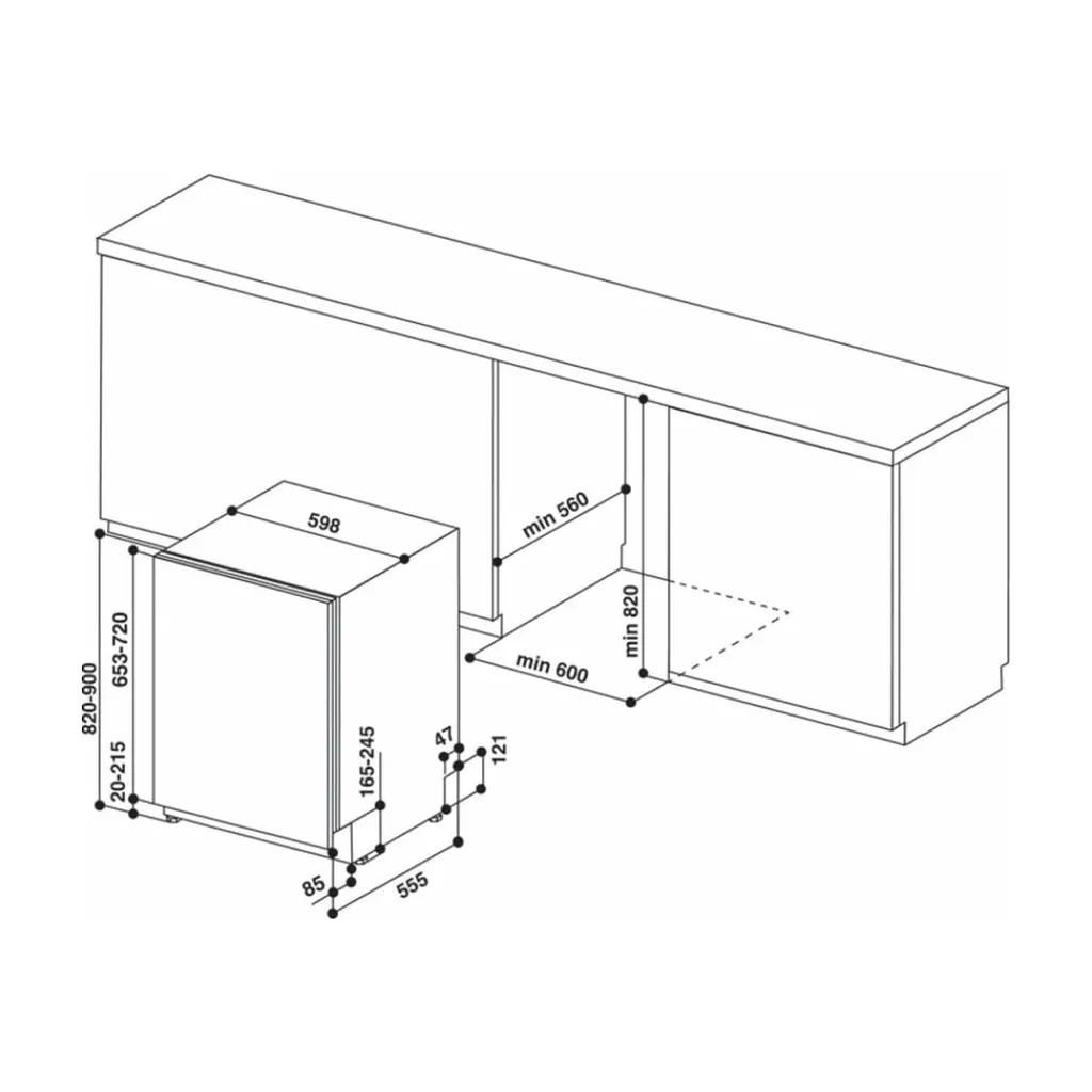 Посудомийна машина Whirlpool WIO3C33E6.5 - фото 3