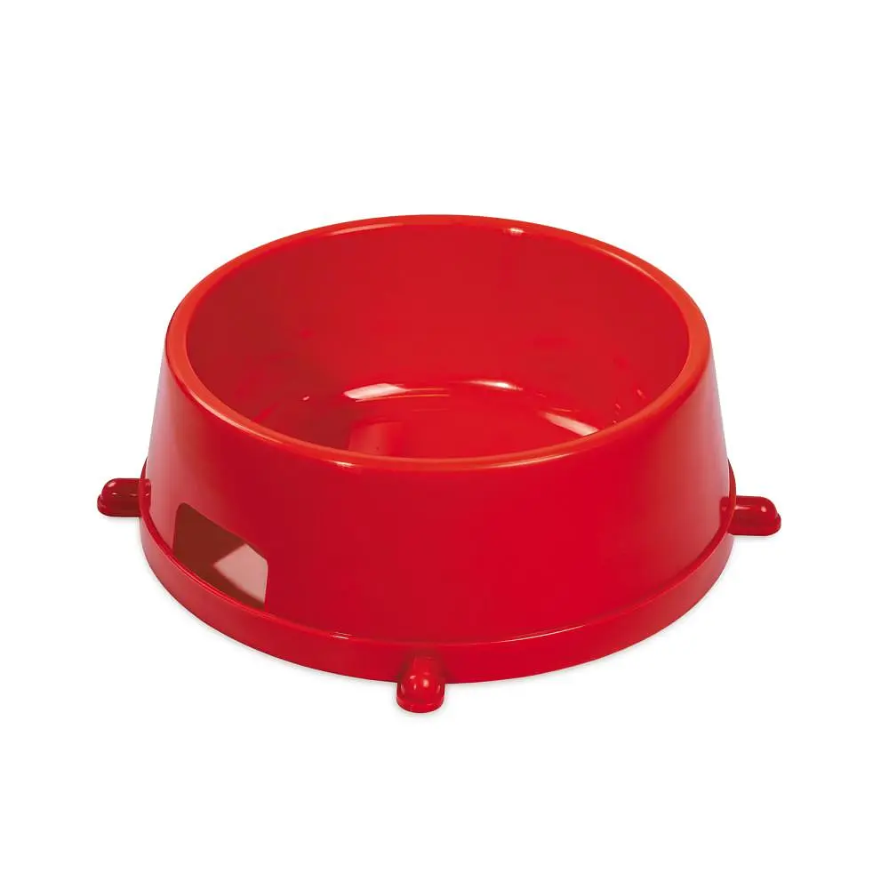 Миска Priroda №4 для собак, 2 л, красная - фото 3