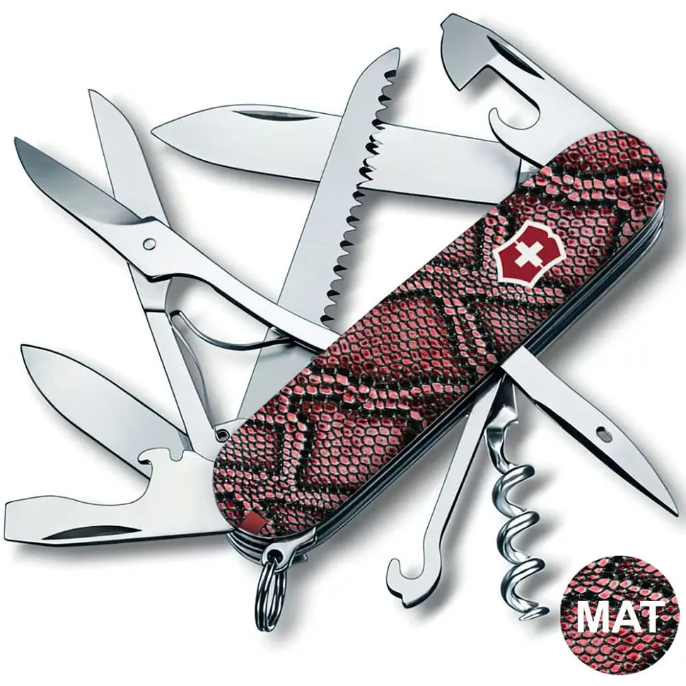 Ніж Victorinox Huntsman Design 91мм 15функ Принт Шкіра пітона