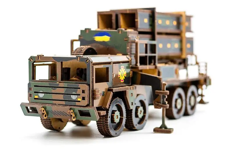 Конструктор 160-02397 "ЗРК НАСАМС" дерев'яний, 160 подіт., розмір 25х10х6, 5 см. PuzzleOk - фото 8