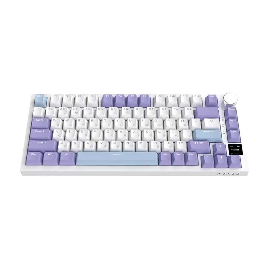 Клавіатура Ajazz AK820 Pro Gift Switch Purple RGB USB/Wireless/Bluetooth UA Purple (AK820PRO-G-PWB) - фото 4