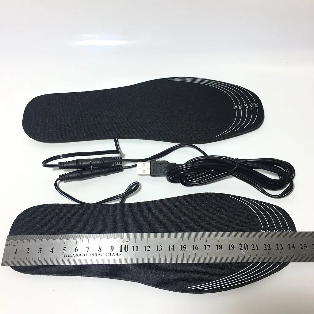 Стельки с подогревом от USB универсальные размер 35-40 - фото 8