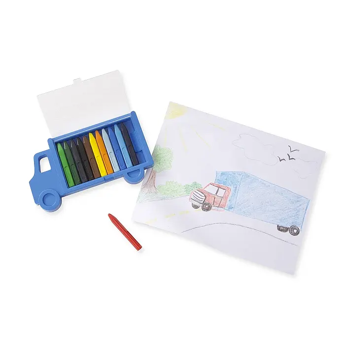 Крейда полімерна Melissa&Doug Машина, 12 штук (MD4159) - фото 3