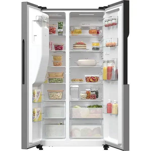 Холодильник Gorenje SBS 179х70х92 см 2 двері 376(190) л А++ NF+ Інв. диспенсер генератор льоду Зовн. Диспл нерж - фото 9
