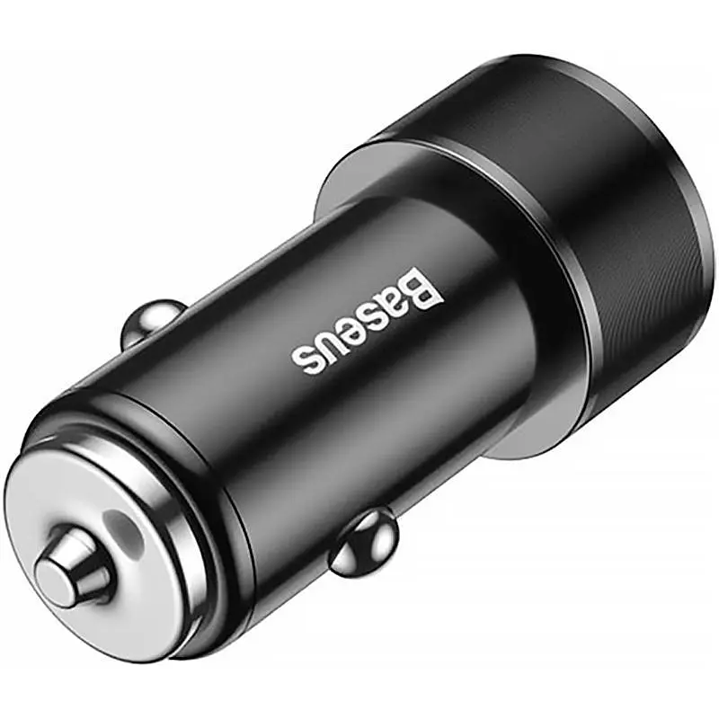 Автомобільний зарядний пристрій Baseus Small Screw with Lightning Cable 2USB 3.4A TZXLD-A01 Black - фото 3