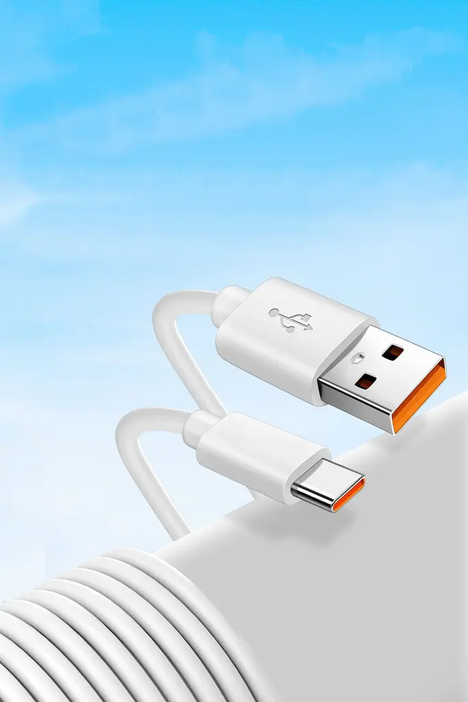 Кабель для заряджання та живлення Digital USB Type-C 2A 2 м Білий (USB/Type-C2m) - фото 4