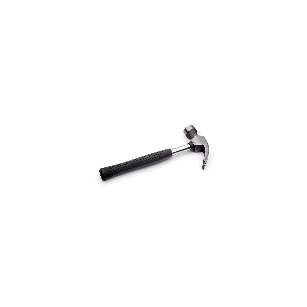 Молоток Voltronic з гвоздодером 208 мм, прогумована ручка, Black (FM-MM+G/208-B)