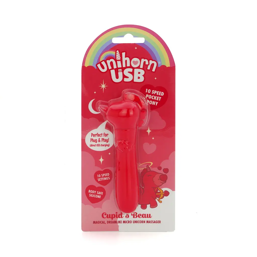 Вібратор-єдиноріжка Unihorn USB Bullet - Cupid's Beau, віброкуля, USB-зарядка, 10 режимів - фото 6
