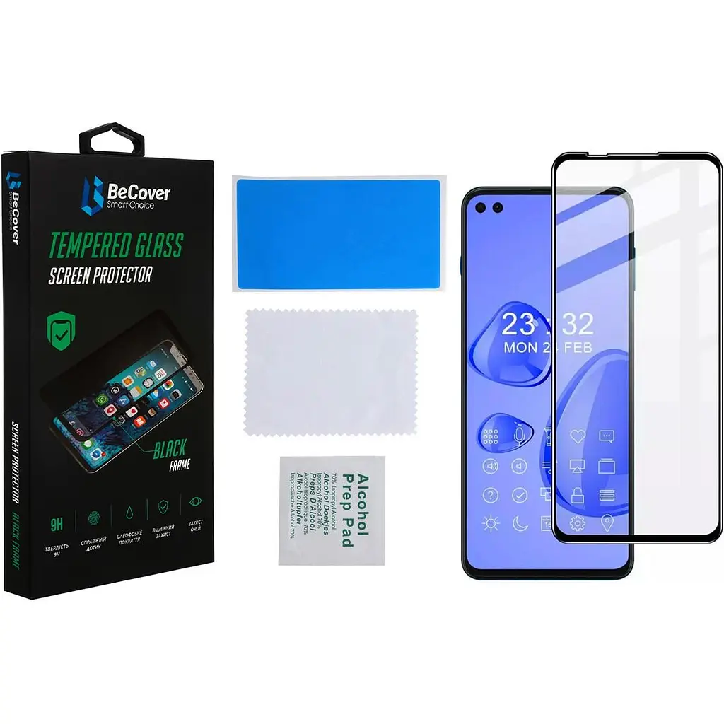 Захисне скло BeCover для Motorola Moto G100 Black (706895) - фото 2