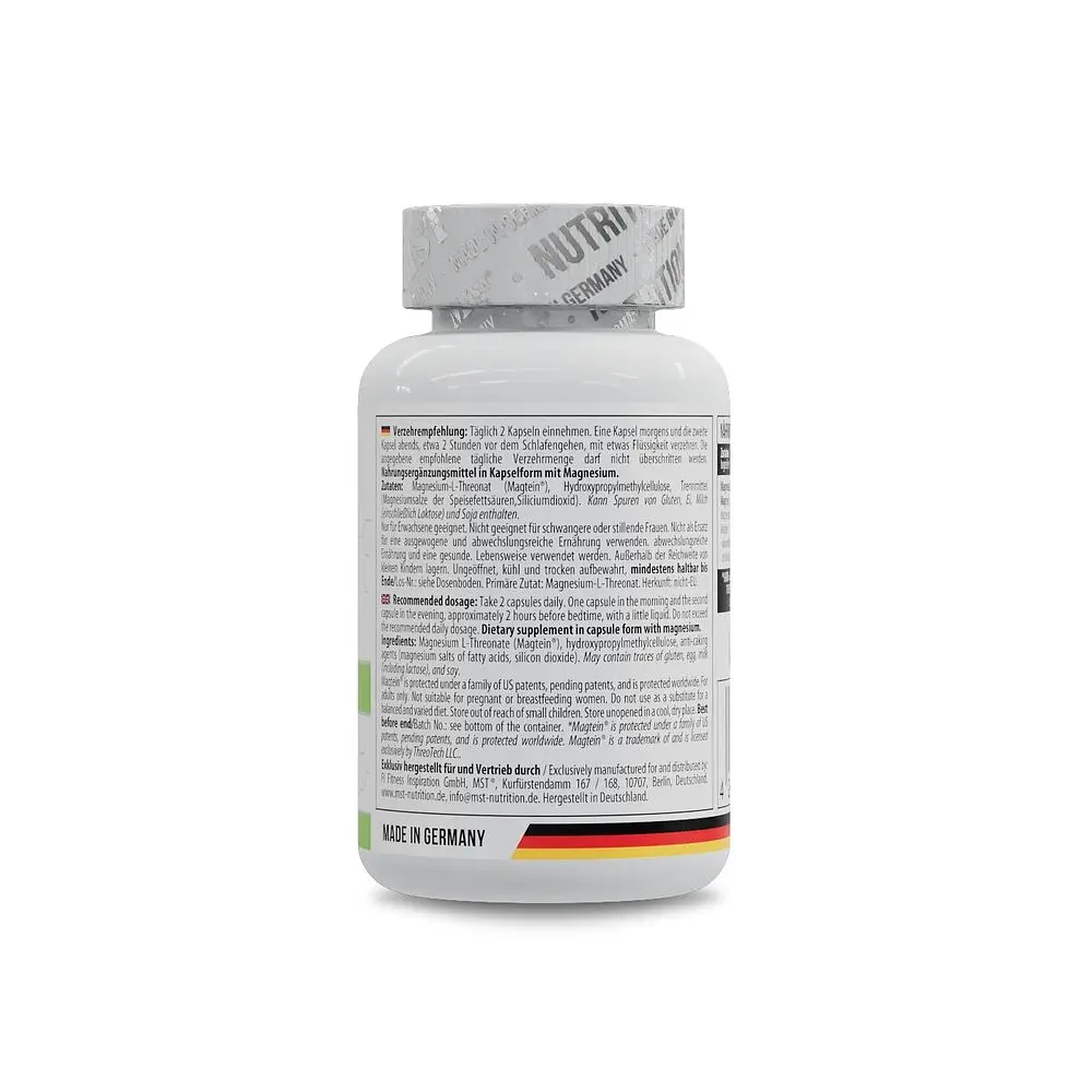 Магній L-треонат MST Nutrition Magnesium L-Threonate 1000 mg, 60 капсул для нервової системи - фото 3