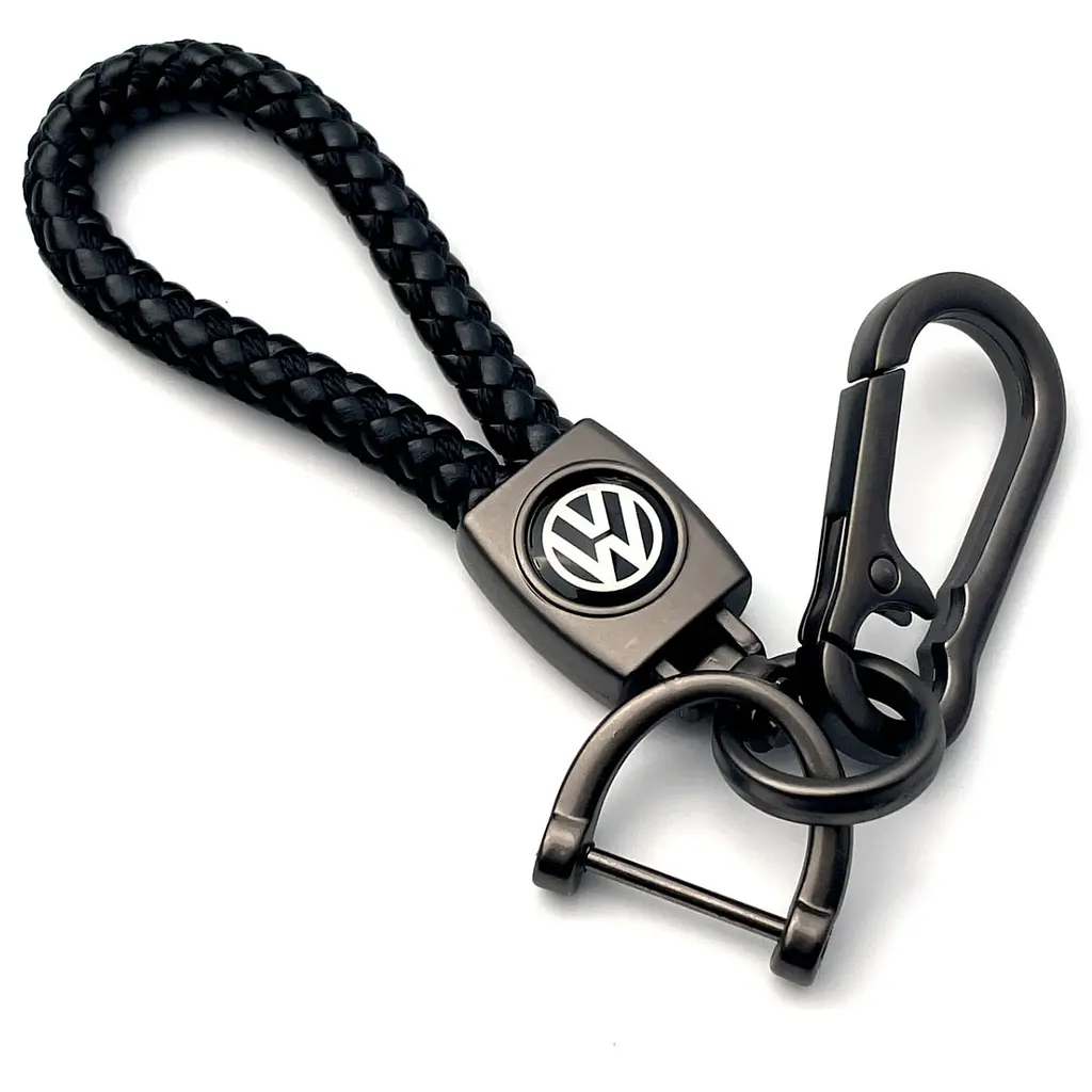 Подарунковий набір №55 для Volkswagen / килимок панелі / плетений брелок з карабіном / чохол із тисненої шкіри - фото 2