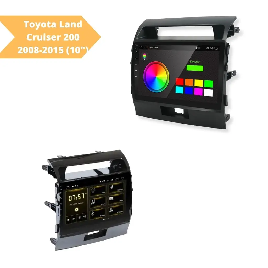 Штатная автомагнитола XPRO Toyota Land Cruiser 200 2008-2015 (10") Android 10.1 (4/32) черный (MER-14136_5616) - фото 2