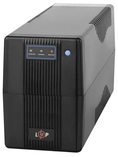 Джерело безперебійного живлення LogicPower 600VA-P Black, 600 ВА, 360 Вт
