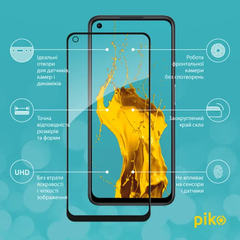 Скло захисне Piko Full Glue Oppo A96 (1283126522185) - фото 2