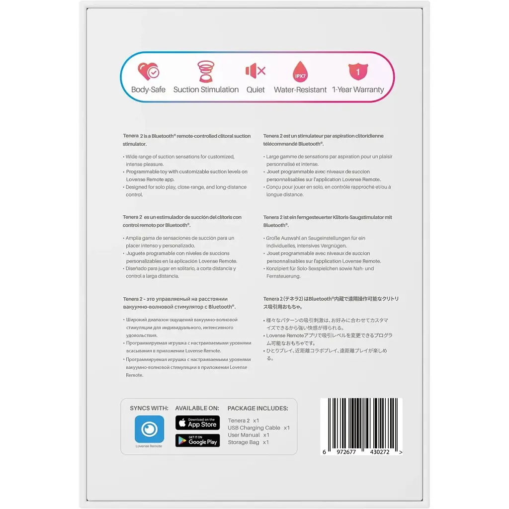 Вакуумный стимулятор Lovense Tenera 2 - фото 10
