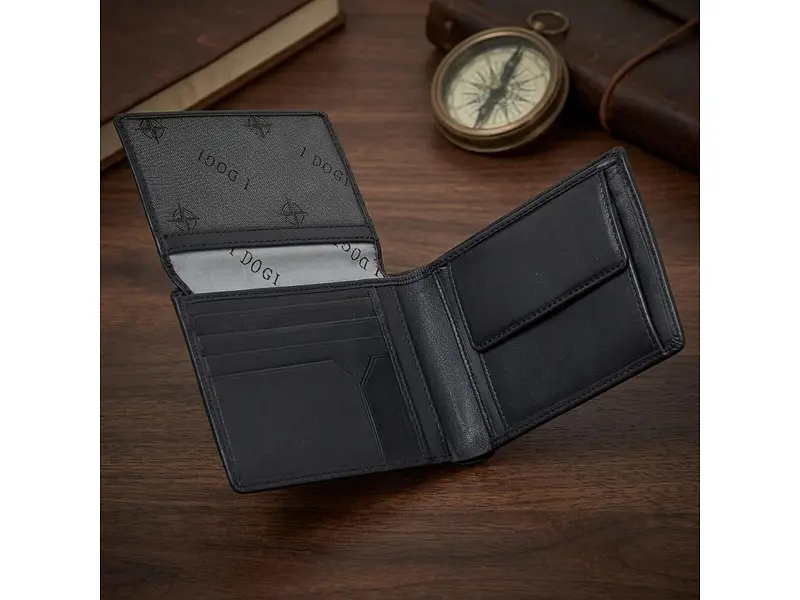Чоловічий портмоне з натуральної шкіри Cortina 5051 nero Чорне 12,5х9,5 см TONY PEROTTI acs0032352 - фото 2