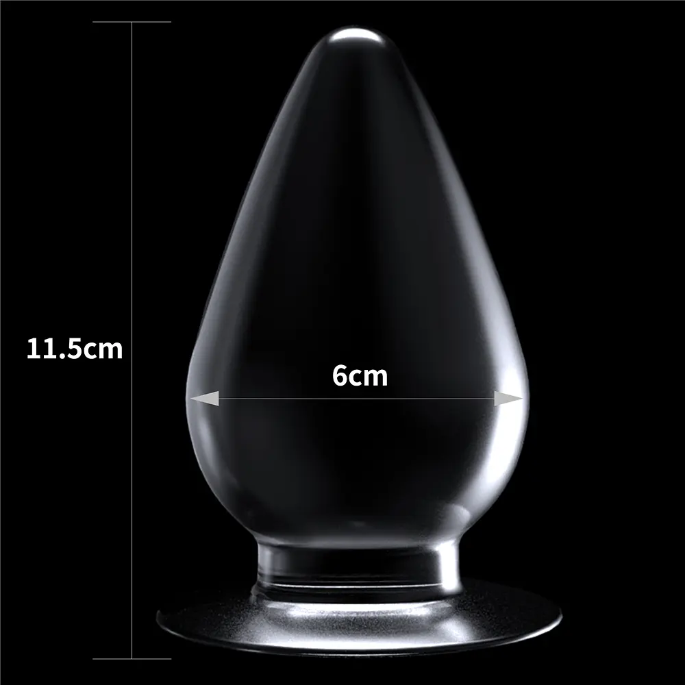 Анальна пробка - Flawless Clear Anal Plug 4.5" Clear - фото 5