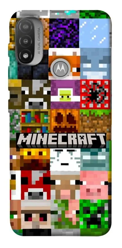Чохол Demsky Minecraft collage для Motorola Moto E20