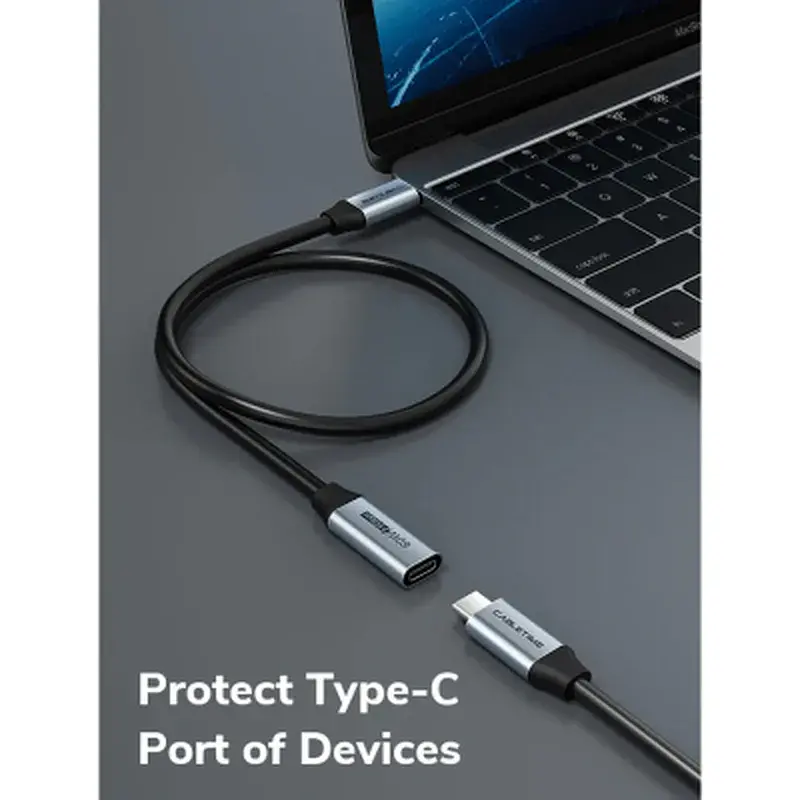 Дата кабель USB-C M/F 0.5m 5Gbps 60W 4K60Hz Cabletime (CA913664) - фото 6