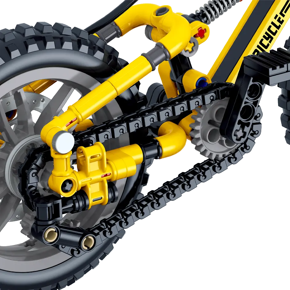 Конструктор велосипед  ZHEGAO SPORT BIKE  спортивный 240 деталей - фото 3
