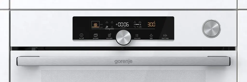Gorenje Духова шафа електрична, 77л, A+, пара, дисплей, готування на різних рівнях, піроліз, білий - фото 6