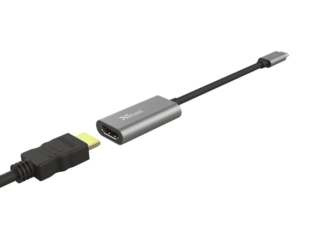 Адаптер Trust Dalyx USB-C > HDMI, 0.2м, Алюминий, черный teh0018506 - фото 6
