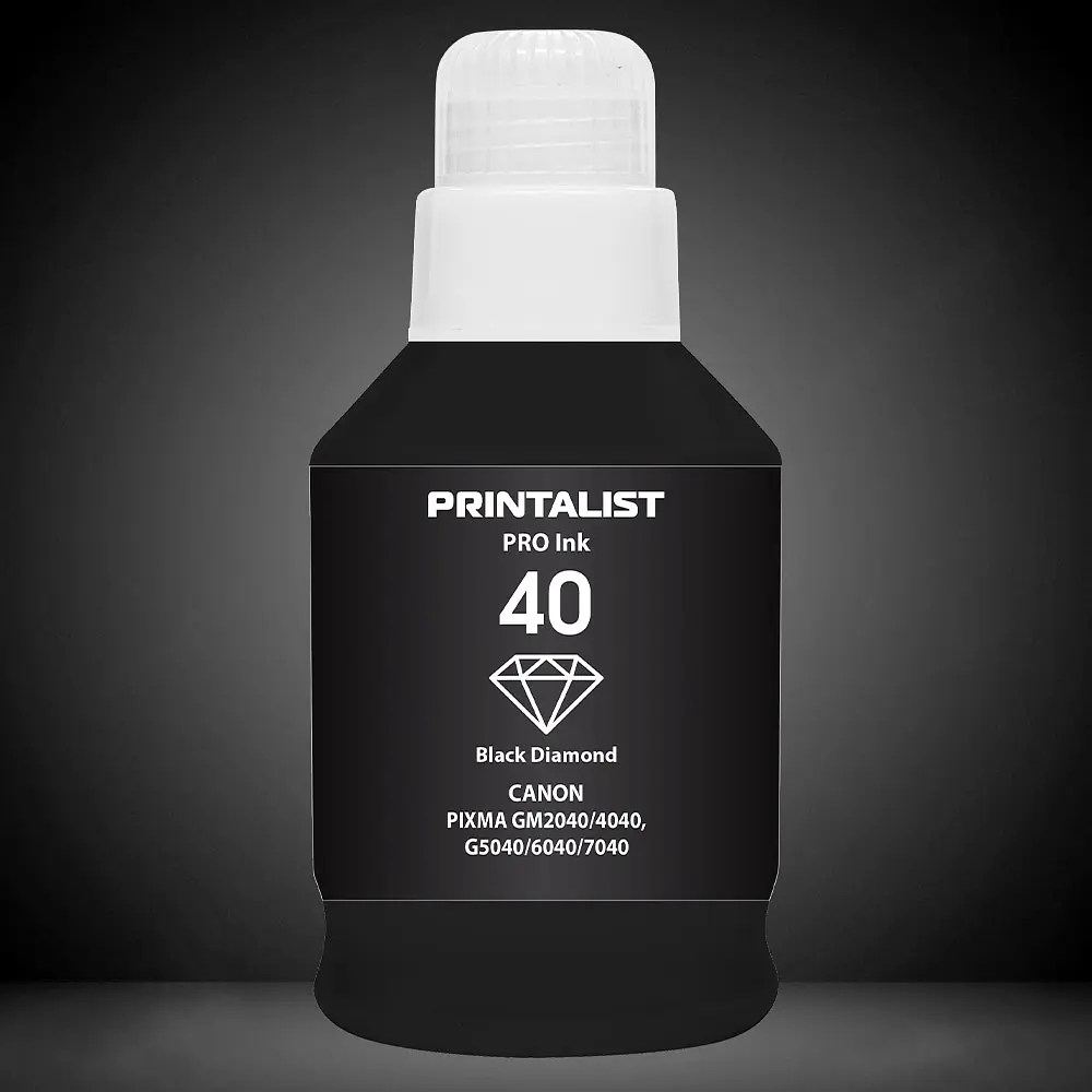Чорнило PRINTALIST GI-40 для Canon G5040/G6040 190г Black пігментне (PL40BP) - фото 4