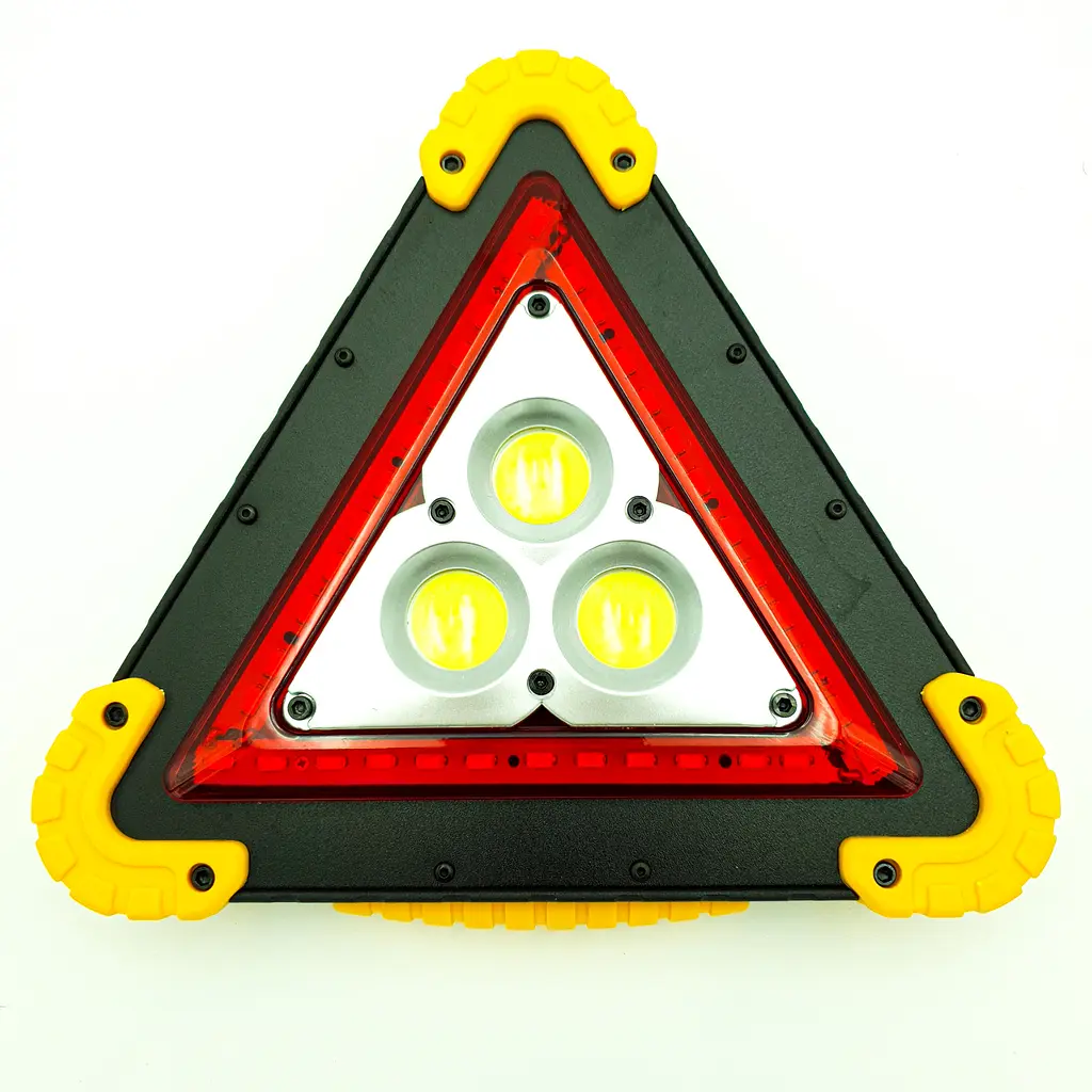 Акумуляторний LED прожектор 3 COB 35SMD RED зі знаком аварійної зупинки світлодіодний ліхтар UKC - фото 10