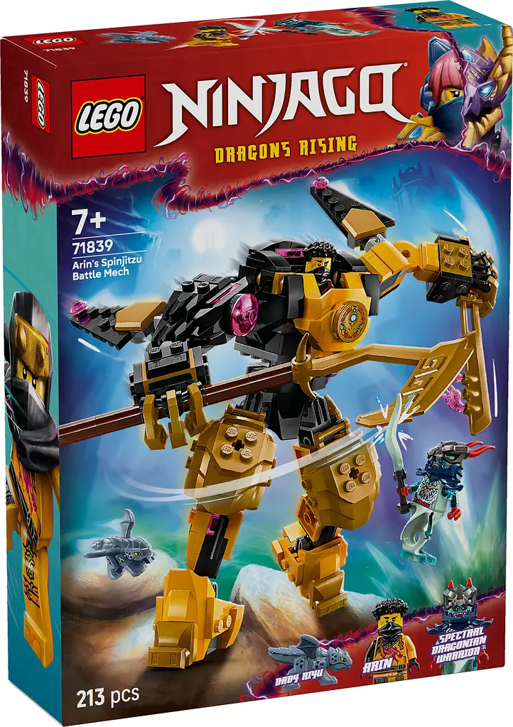 Конструктор LEGO Ninjago Боевой робот Арин Спин-джитсу 213 деталей (71839) - фото 2