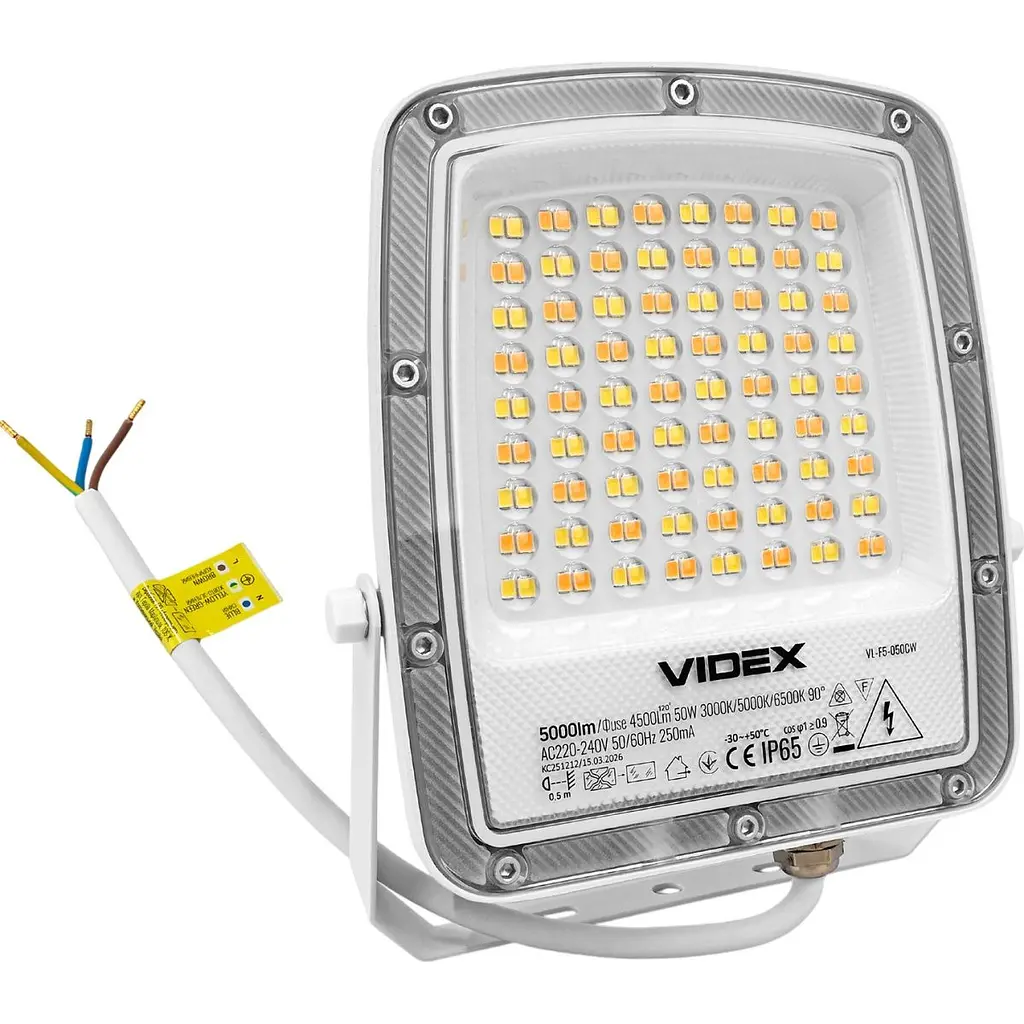 Світлодіодний прожектор Videx F5 50W White (VL-F5-050CW) [168707] - фото 4