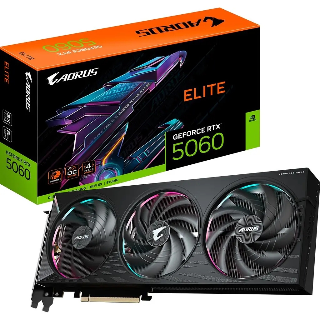 Відеокарта Aorus GeForce RTX 5060 ELITE 8G GV-N5060AORUS E-8GD EU [133877] - фото 10