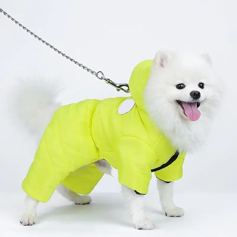 Комбінезон для собак та котів EcoToys Lemon L лимонний A: 31 см B: 37 см C: 32 см 6928 - фото 4
