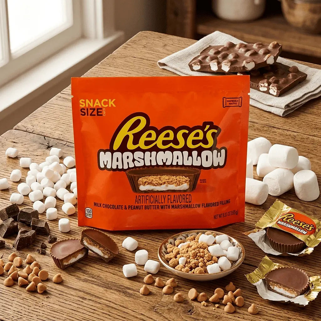 Шоколадні цукерки Reese's Marshmallow Peanut Butter Cups 265г - фото 2