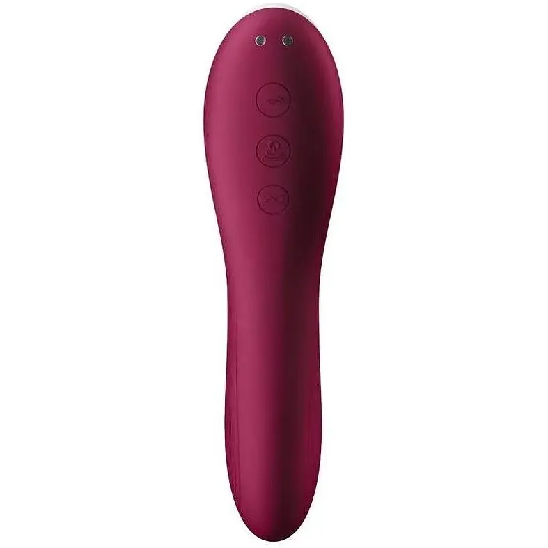 Вакуумный стимулятор с вибрацией Satisfyer Dual Crush Wine Red Wine Red - фото 3