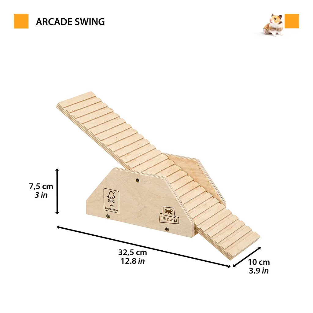 Гойдалка для гризунів Ferplast Arcade Swing 32,5x10x7,5 см 84660100 - фото 2